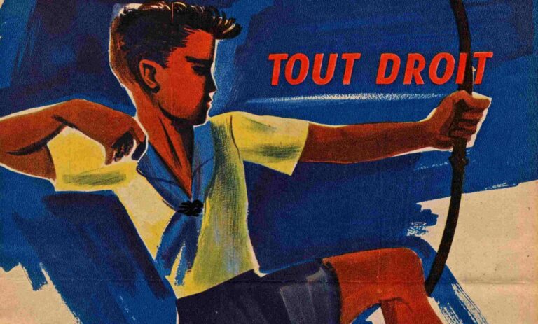 Calendrier des Eclaireurs de France, 1946. Fonds Eclaireuses et Eclaireurs de France. Archives départementales du Val-de-Marne, 542J 401.